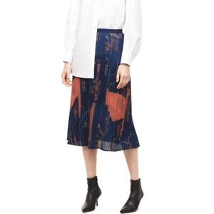 Aritzia Babaton Jude Pleated Midi Skirt